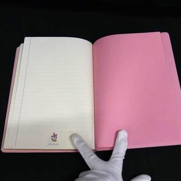 Gucci Disney Collaboration Daisy Duck GG Supreme Notebook Brown Fj7546 - Picture 4 of 6